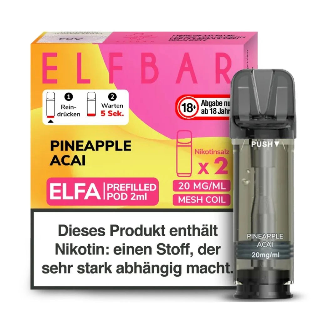 ELFBAR ELFA Pod 2er Pack 20mg/ml - verschiedene Sorten Elfbar